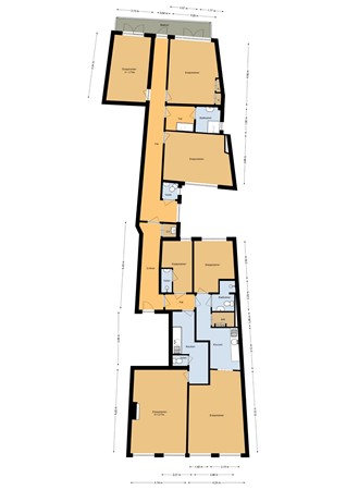 Floorplan - Oudegracht 150BSA, 3511 AZ Utrecht
